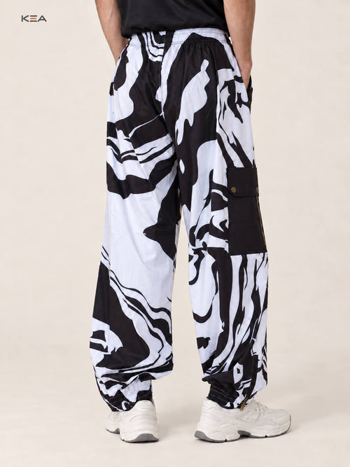 Marble Wide Leg Cargo Pant
