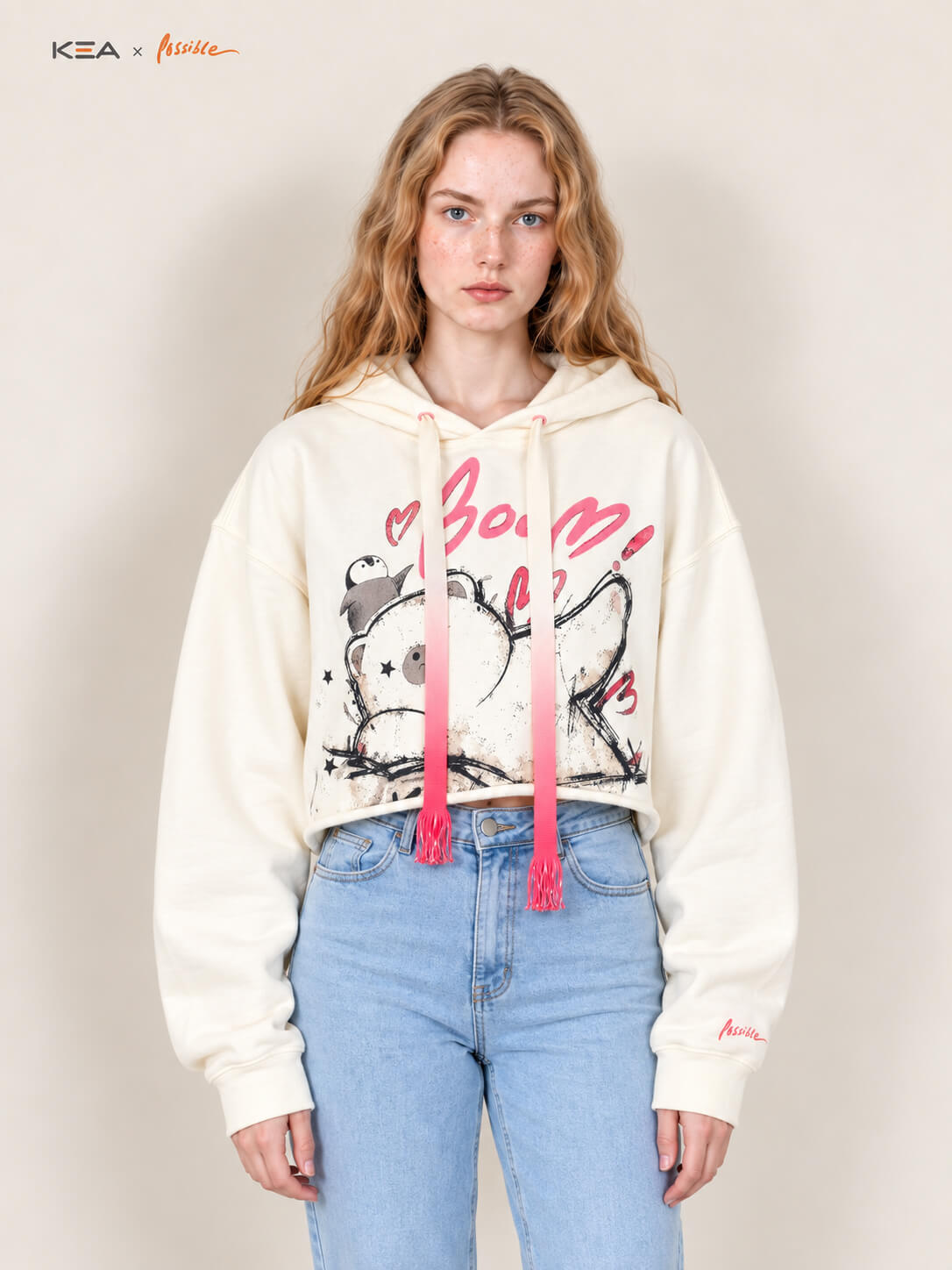 Possible Sketch Cropped Hoodie