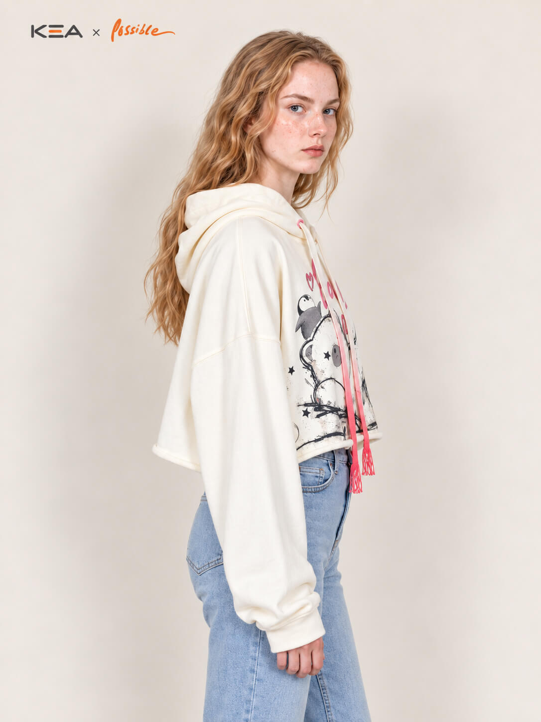 Possible Sketch Cropped Hoodie