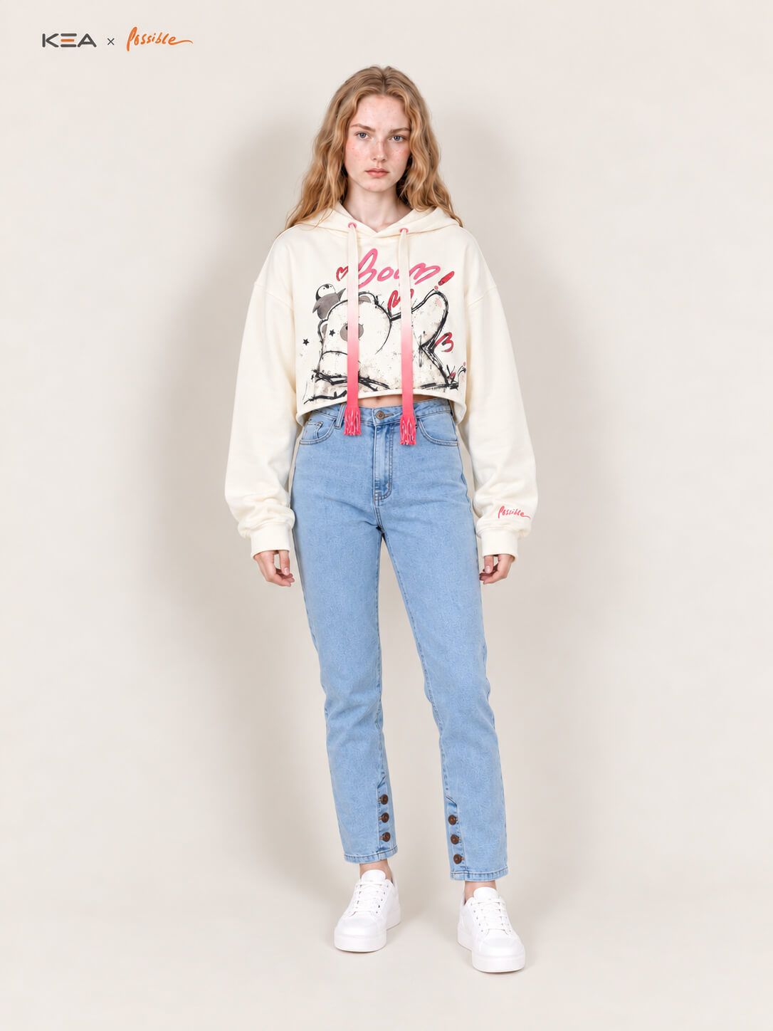 Possible Sketch Cropped Hoodie
