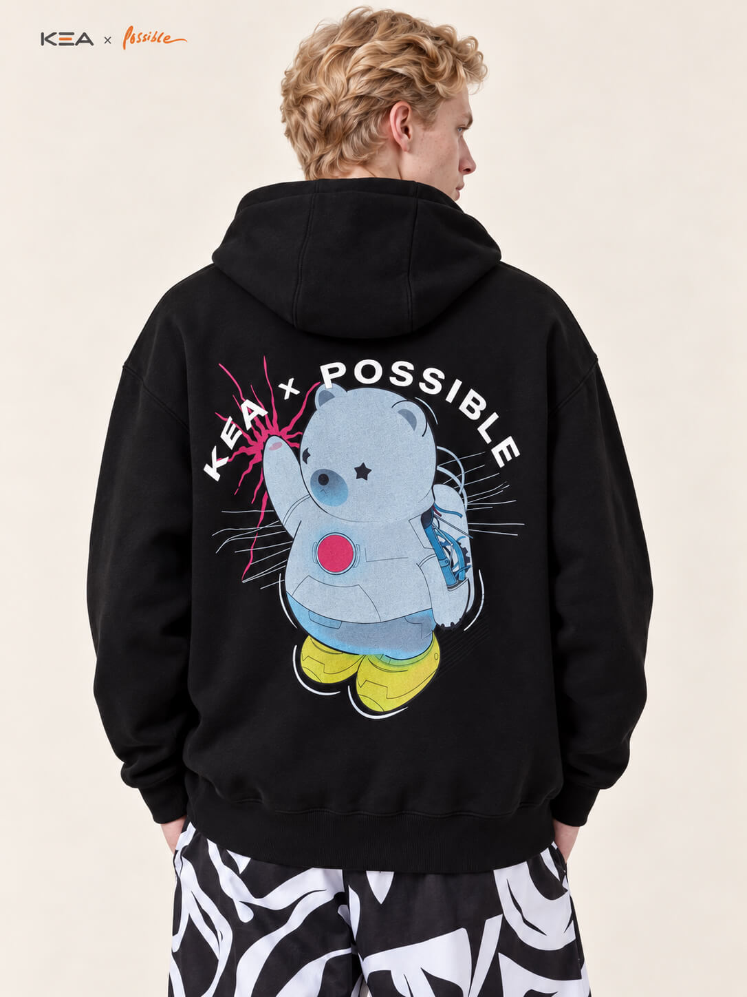 Possible Static Pink Hoodie