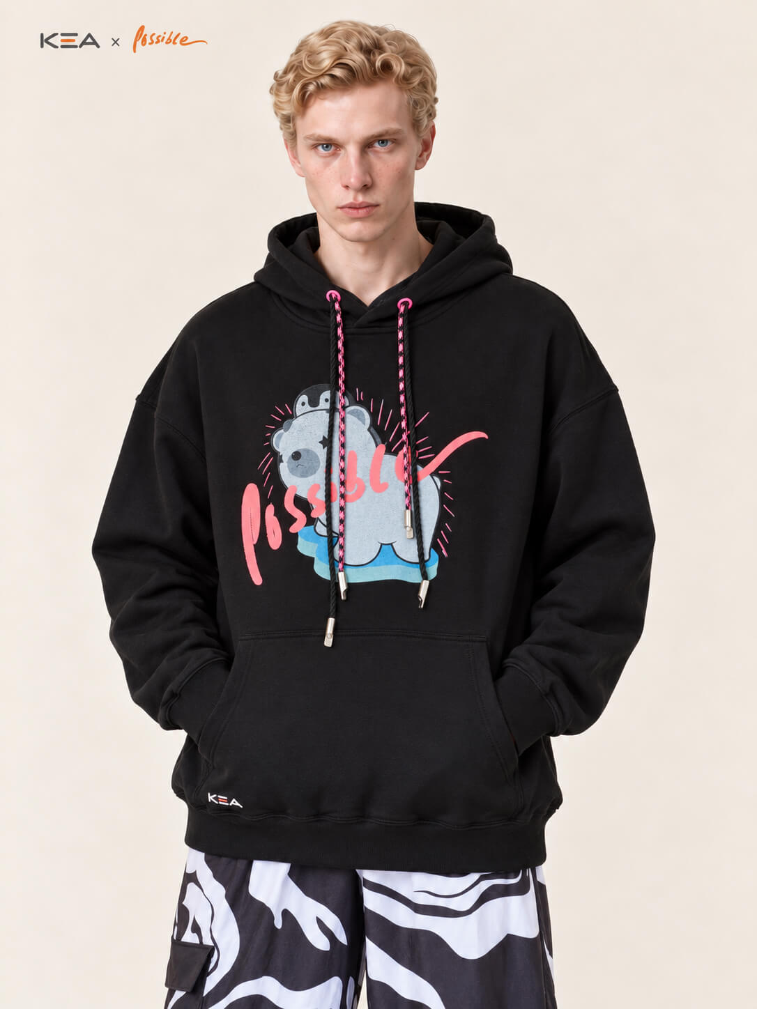 Possible Static Pink Hoodie