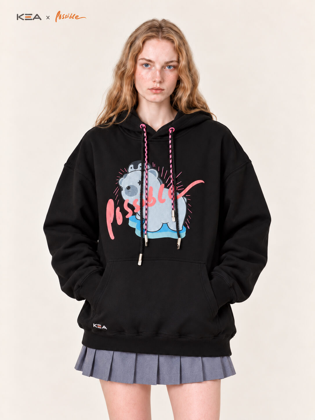 Possible Static Pink Hoodie