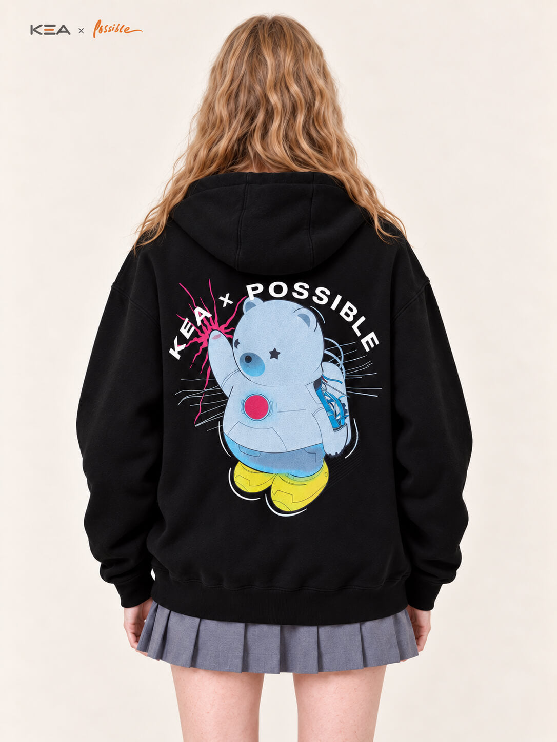 Possible Static Pink Hoodie